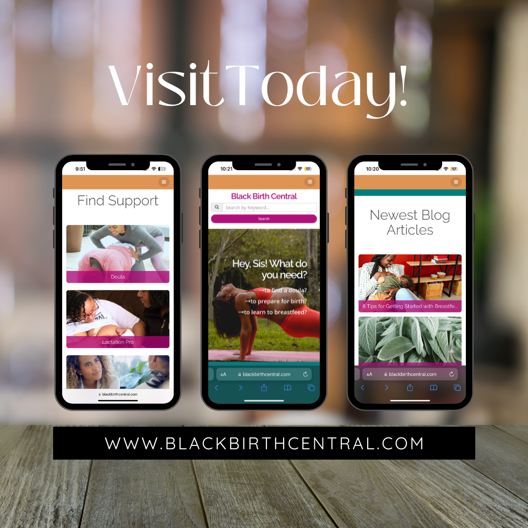 Visit Today! 3 photos of the mobile version of Black Birth Central 